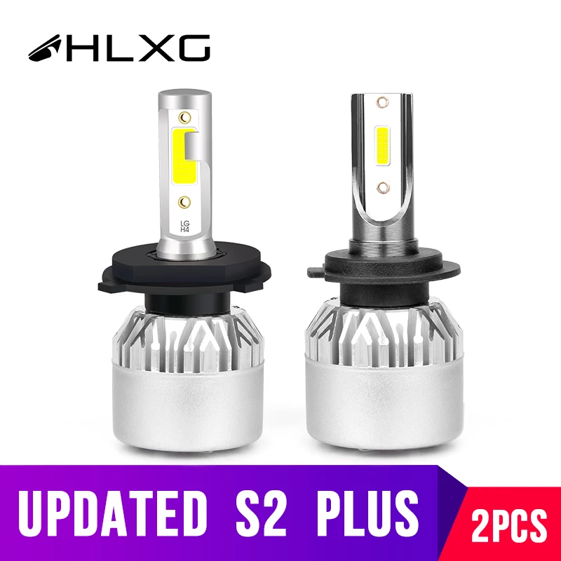 

hlxg H4 LED H7 H11 H8 HB4 HB3 Car Headlight Bulb High low beam diode 36W 8000LM 6500K 4300K 8000K luces led para auto 12V nebbia