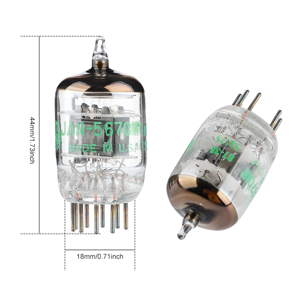 AIYIMA 2Pcs GE 5670W Tube Valve Vacuum Electronic Tube Upgrade 6N3 6H3N 396A 2C51 5670 For Pre Amplifier Pairing 2