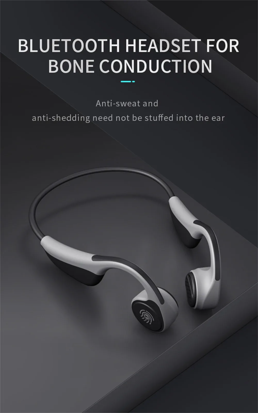 Mosunx V9 Bluetooth 5,0 беспроводные гарнитуры костной проводимости Спортивная гарнитура встроенный анти nterference микрофоны