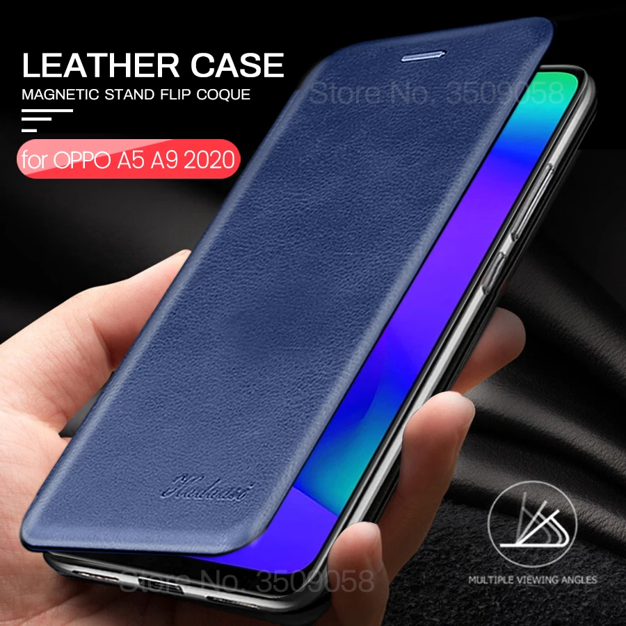 Кожаный флип чехол wallent с подставкой для карт oppo a 5 9 2020 чехлы opo a5 a9 5a 9a orro a52020 a92020 6