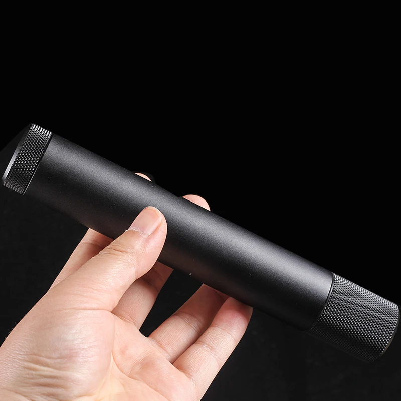 New multifunctional 3 in 1 Aluminum Travel Cigar Case Humidor Tube With Rack Holder and Tobacco Storage Black tu742 | Дом и сад