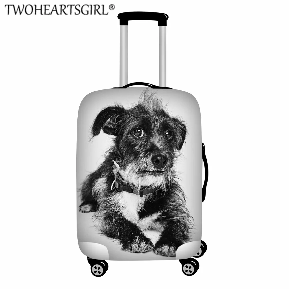 Twoheartsgirl Schnauzer чемодан защитный Пылезащитный Чехол Толстый эластичный Детский костюм чехол для женщин 18-32 дюймов Чехол на колесиках - Цвет: Z5725