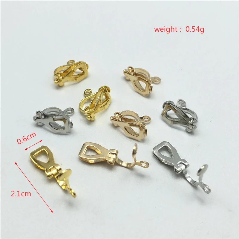 20pcs non-pierced metal ear clip DIY earrings for jewelry making handmade accessories