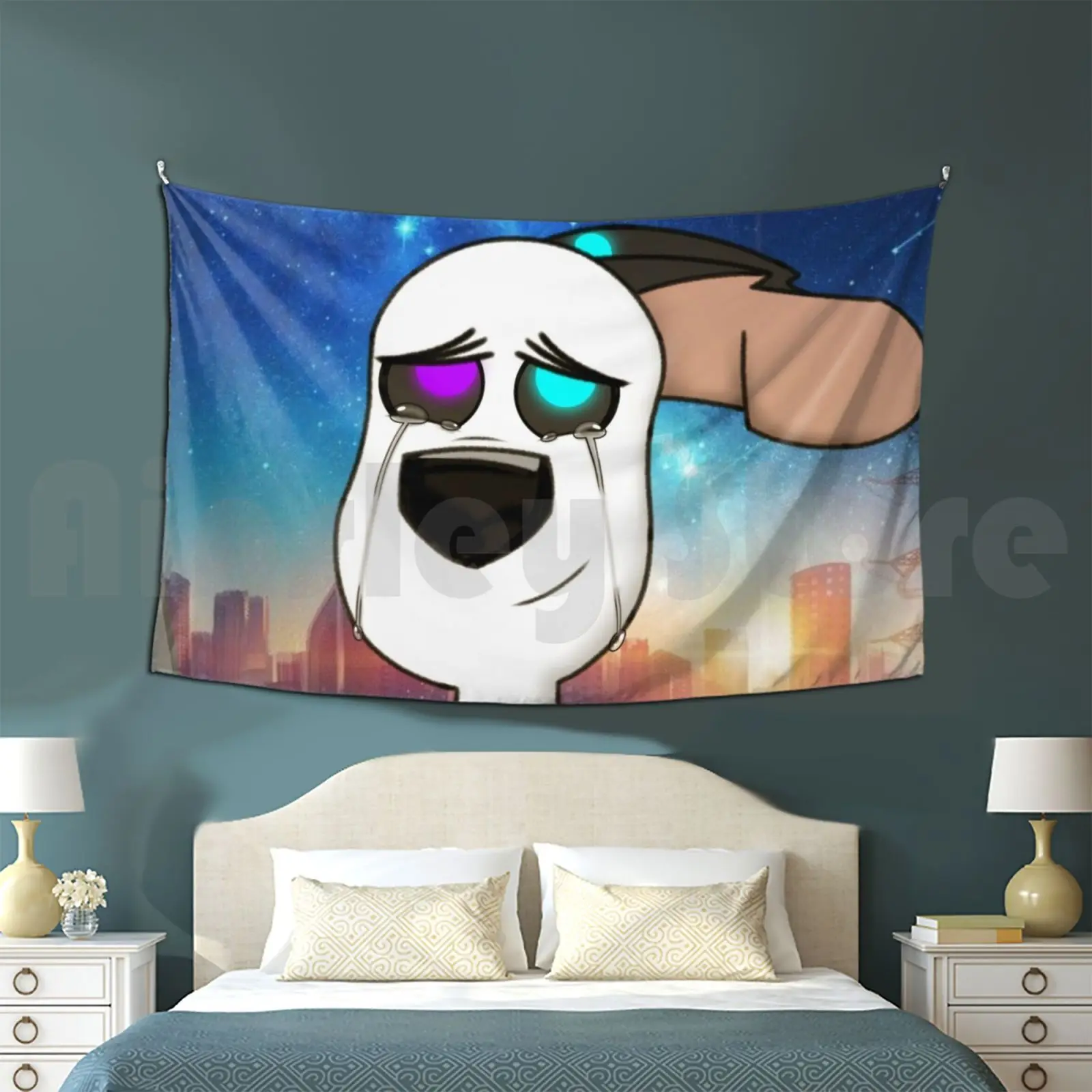 Galassia Meravigliosa | 101 Dalmata Street Tapestry Soggiorno Camera Da Letto Galaxy Dog 101 Dalmata Street City