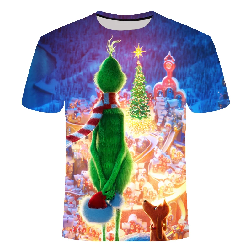 3D футболка grinch рождественские Мультяшные анимированные белые толстовки с