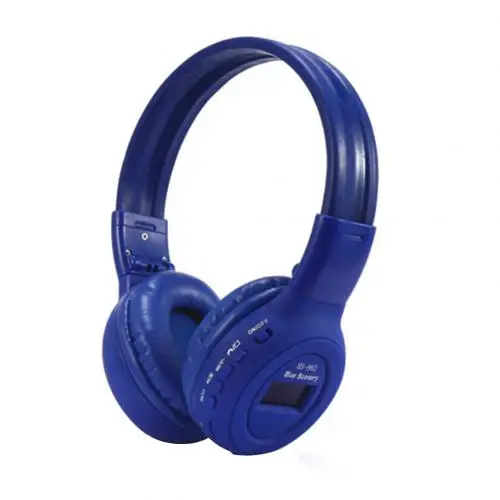 Новые модные BS-862Bluetooth наушники с наушниками, беспроводные Bluetooth стерео TF карты, спортивные наушники с наушниками - Цвет: Dark Blue