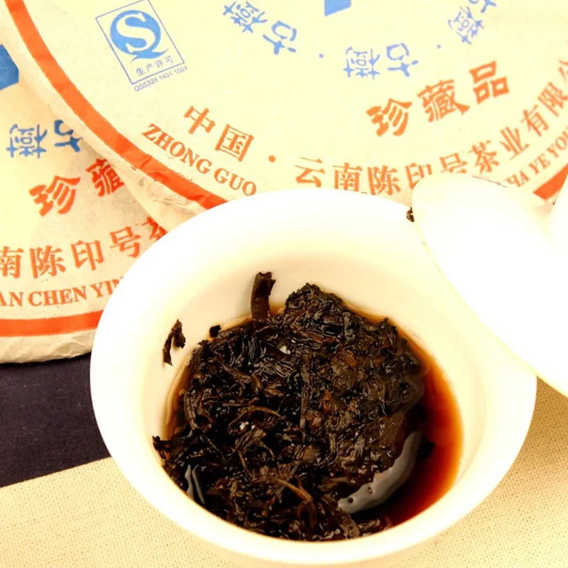 Сделано в 2013 год готовый пуэр Чай 357 г Китайский чай YunNan Puerh здоровый Вес потери Чай Красота предотвратить артериосклероз Пу эр Пуэр Чай