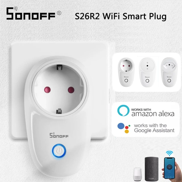 Sonoff S26 WiFi Smart Socket US/UK/CN/AU/EU Wireless Plug Power Sockets  Smart Home Switch Work With Alexa Google Assistant IFTTT - AliExpress