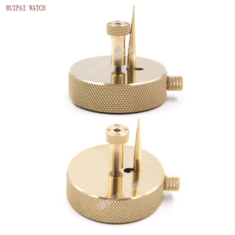 Alloy Watch Movement Balance Wheel Hairspring Support Stand with Nuts Base Accessory Watch Part Repair Tool for Watchmaker