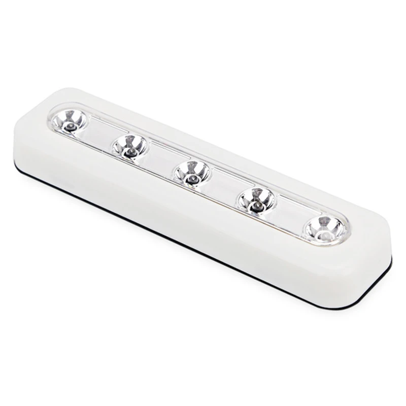 

Small 5 Led Touch Night Light Kitchen Cabinet Closet Wardrobe Stick On Lamp