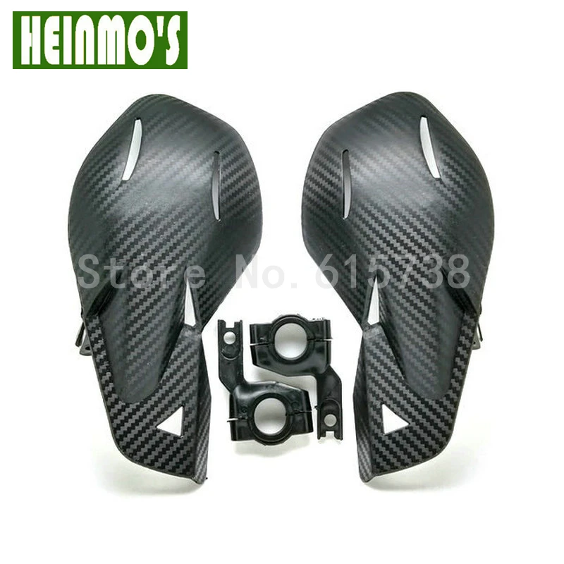 Черные карбоновые накладки на руль защита для рук подходит мотоцикла мотокросса