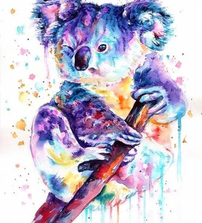 Full Square/Round Drill 5D DIY Diamond Painting &quotColor sloth&quot Embroidery Cross Stitch 3D Home Decor | Дом и сад