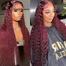 

Lace Front Human Hair Wigs Transparent HD Lace Frontal Wigs For Women Blrached knots Remy Hair Curly Human Hair Wigs 180 Density