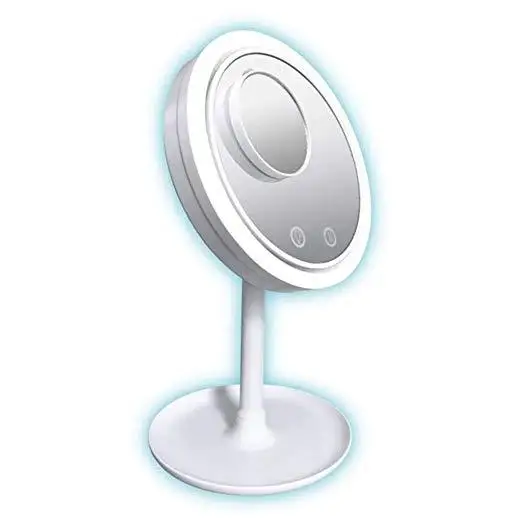 

Currently Available Beauty Breeze Mirror Desktop No Sweat Makeup Three-in-One with Fan LED Light
