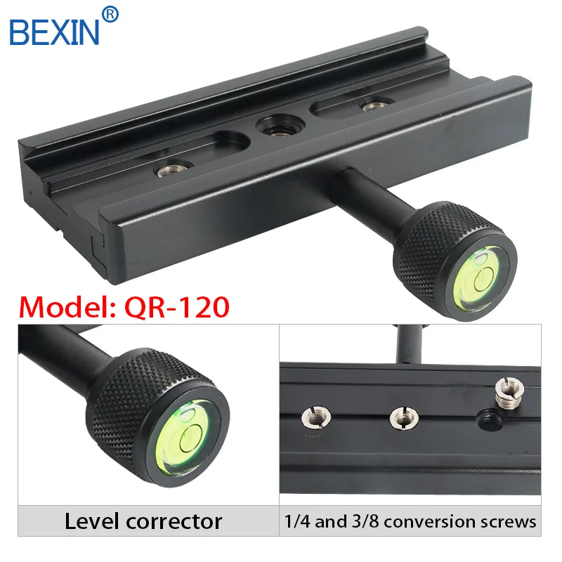 BEXIN QR120 алюминиевый конверсионный телефонный кронштейн зажим QR с 1/4 до 3/8 конверсионный винт для Arca швейцарской штатива камеры