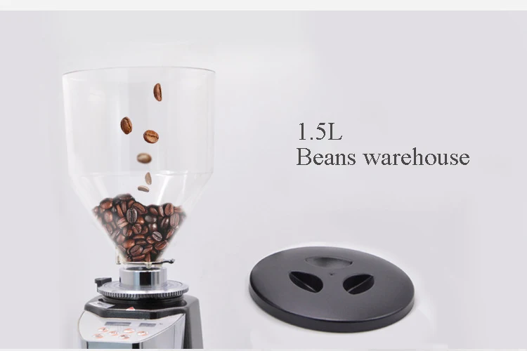 Электрический кофемолка с сенсорным экраном, кофемолка coco beans, шлифовальная машина с ЖК-панелью, кофемолка 110 В 220 в 250 Вт