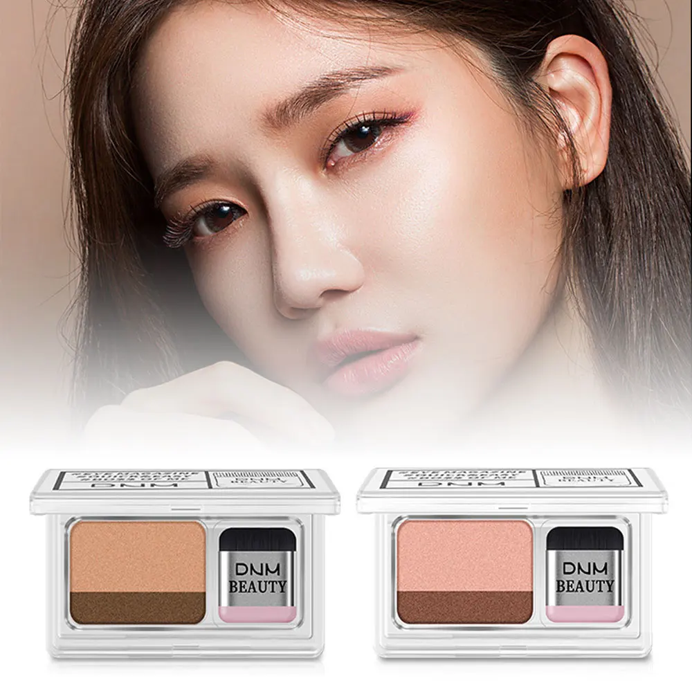 Новинка 2-color Lazy Gradient тени для век Палитра Перламутровые тени для век Меняющие цвет тени косметические тени палитра с кисточкой