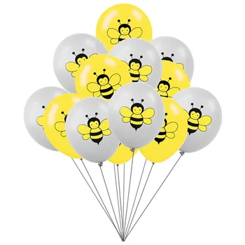 

100pcs Honey Bee Balloons Birthday Party Decorations Child Kids Happy Toy Ball
