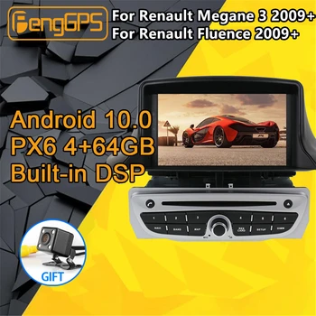 

For Renault Megane 3 Fluence Multimedia Android Radio 2009+ Audio PX6 Car DVD Player GPS Navigation Head unit Autoradio cassette