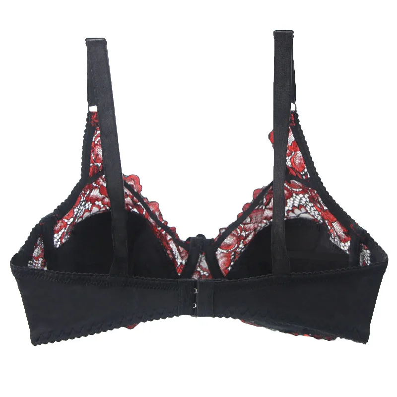 Push Up Bra FLORA RED Cups BCD