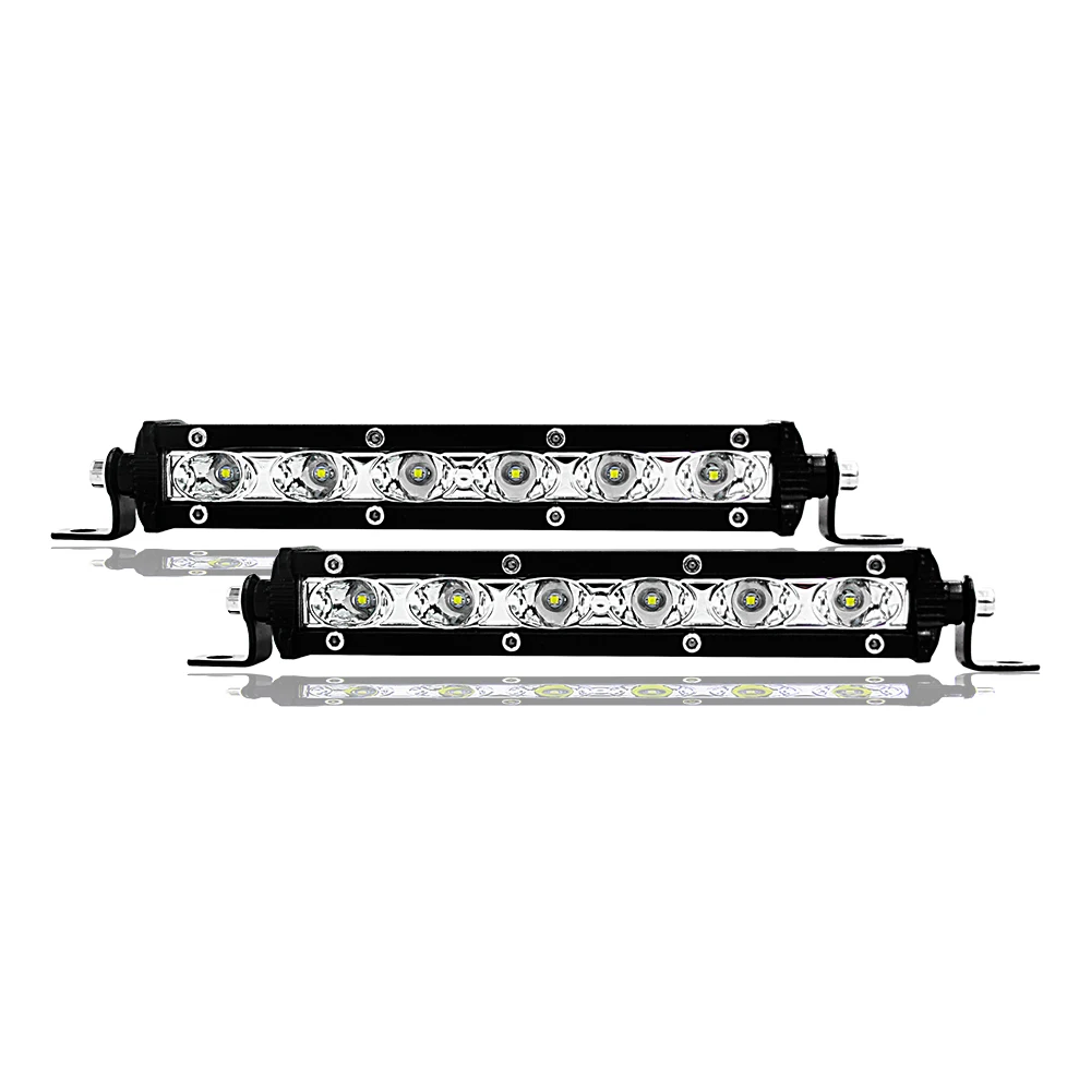 2pcs 7 дюймовый светодиодный рабочий светильник 12V светодиодный балка для внедорожных условий светильник головной светильник для 4x4 грузовик ATV внедорожный автомобиль авто аксессуары для поездок на мотоцикле, светильник - Цвет: 2pcs