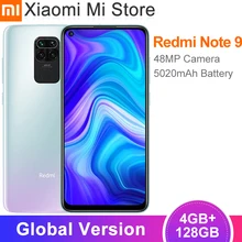 Versão global xiaomi redmi nota 9 4gb ram 128gb rom smartphone mtk helio g85 octa núcleo 48mp quad câmera traseira 5020mah celular