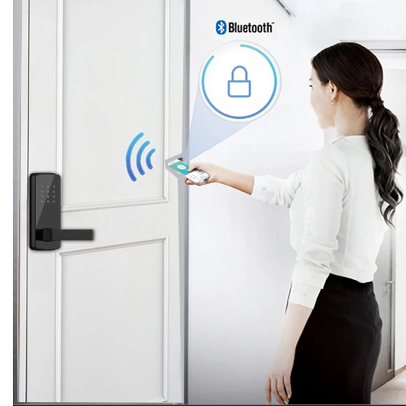 электронный дверной замок Корейском стиле Расширенный пароль digital smart bluetooth с TT