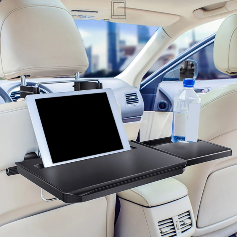 1PC Car Computer Stand Laptop Desk Car Tray Drink Rack Chair Back Shelf Bracket 