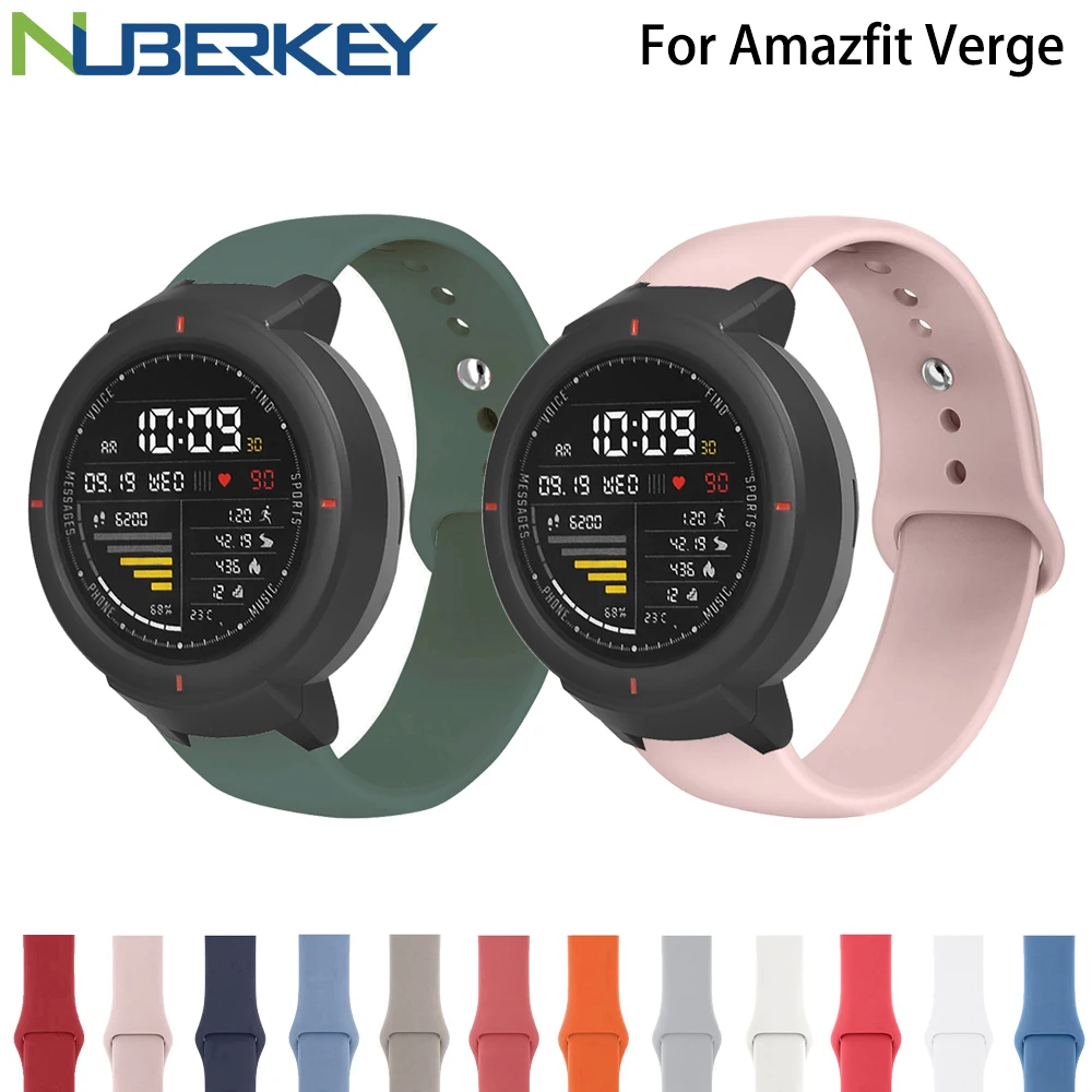 Силиконовый ремешок для Xiaomi Huami Amazfit Verge / Lite часов мягкий силиконовый спортивный