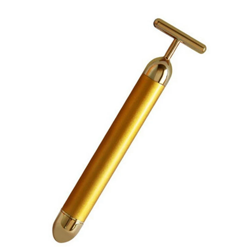 Waterproof Slimming Electric Beauty Bar Golden Face Massage Roller Care Vibration Facial Massager