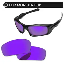 Papaviva плазменный фиолетовый зеркало поляризованные Сменные линзы для Monster Pup Солнцезащитные очки Рамка UVA и UVB Защита