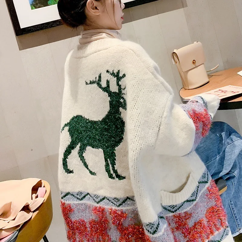 H. SA jersey mujer invierno, весна, v-образный вырез, свободный стиль, большие размеры, Корейская женская одежда, Вязаное пончо, свитер, кардиганы