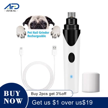 

Rechargeable Dog Nail Grinders USB Charging Pet Nail Clippers Electric Dog Cat Paws Nail Grooming Trimmer Cutter Tools