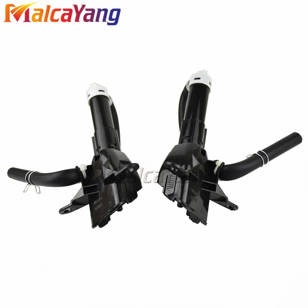 Pair Для Mitsubishi Outlander 2006 2007 2008 2009 очиститель фар автомобиля распылитель форсунки омывателя фары - Цвет: Pair