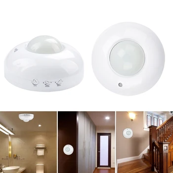 

Wall Motion Movement Ceiling Adjustable Infrared Motion Sensor Switch 110 240V PIR Under Cabinet Light night light for bathroom