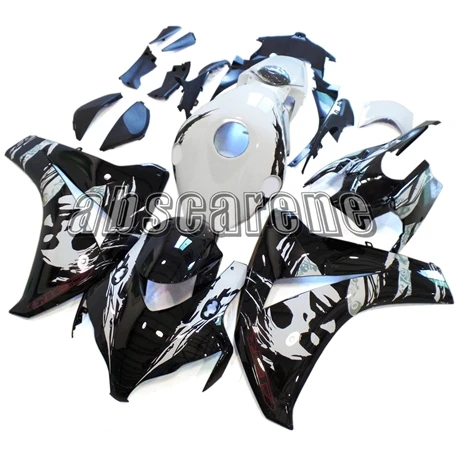 Полный обтекатели для Honda CBR1000RR 2008 2010 2011 CBR 1000RR 08 10 11 инъекции ABS пластик мотоцикл белый черный человек лицо