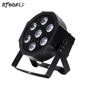 

Djworld LED Par 7x18W RGBWA+UV Stage Light DMX512 Effect Lighting High Power for Clubs Home Entertainment Dj Party Disco Light