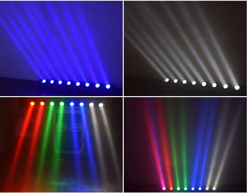 Led 8x12 Вт движущийся луч сценический эффект огни RGBW 4в1 смешивание цветов для DJ диско клуба вечерние, свадебные, рождественские