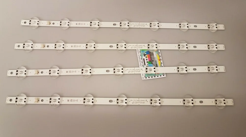 Новые 4 шт. 7 светодиодный Светодиодный Подсветка полосы для LG 50UM7300AUE