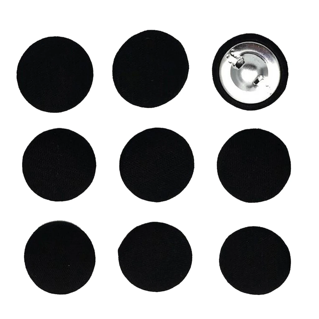 10Pcs Mushroom Fabric Covered Buttons for Sewing Clothing Accessories 20mm