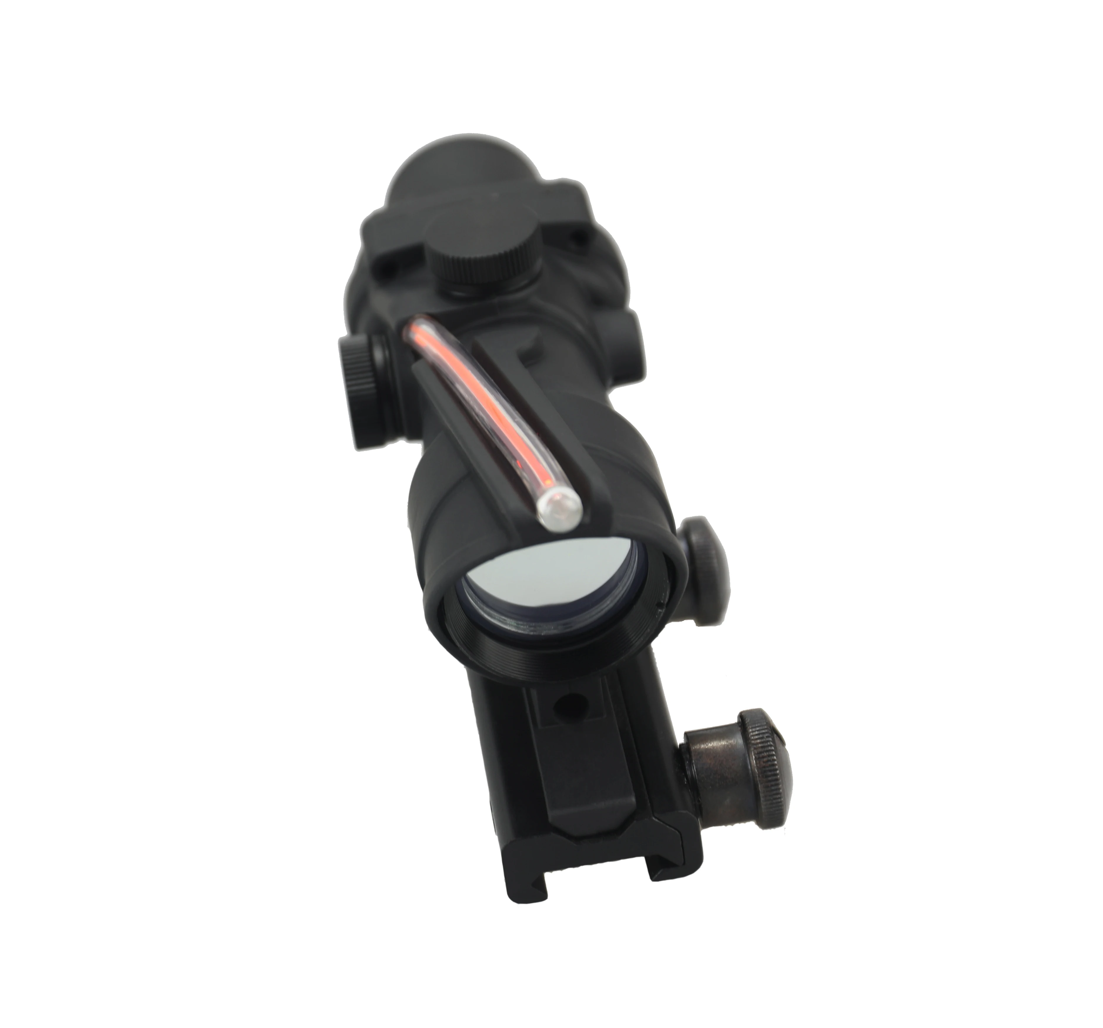 DREAMY ANT Red Dot ACOG 1X32 волоконно-оптический прицел винтовка прицел лопасть страйкбол охотничий прицел тактика Коллиматорный прицел - Цвет: Черный