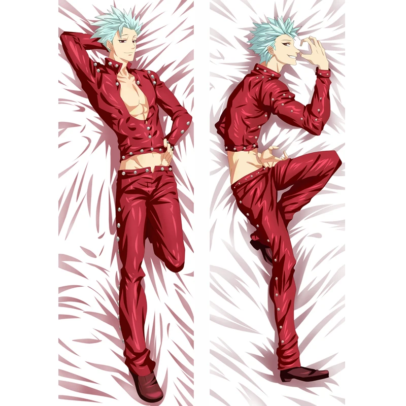 BL Male Customize Anime New Japanese The Seven Deadly Sins Throw Otaku Dakimakura Bedding Hugging Body Pillow Case 150x50 CM | Дом и сад