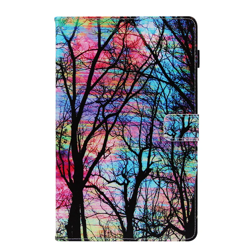 AS picture Модный окрашенный чехол для Samsung Galaxy Tab S5e T720 Tablet 10," SM-T720 SM-T725 Кошелек Флип-подставка чехол для планшета - Цвет: AS picture