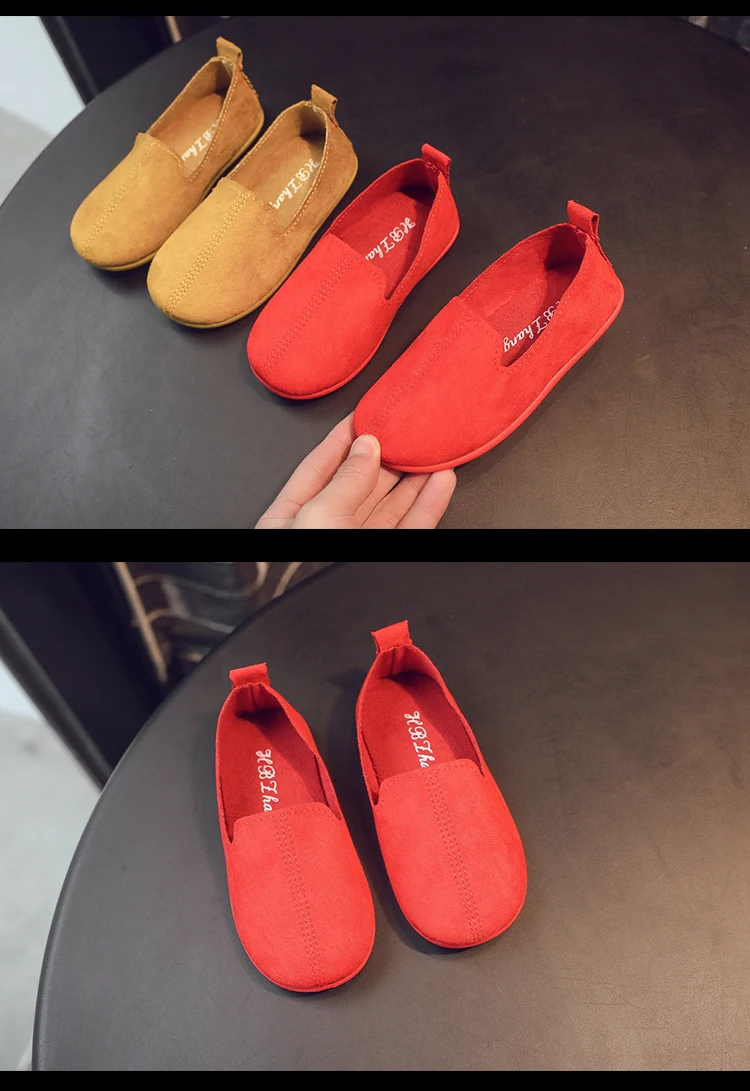 New Arrivals Girls Boys Shoes Children Loafers Slip-on Flat Shoes Baby Kids Flats Soft Princess Single Shoes Zapatos De Ninos