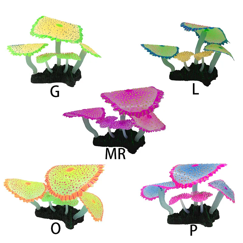 Аквариумная имитация тихий фильтр-водопад для аквариума мягкий поддельный морской завод светящийся звездный орнамент из анимона украшение долговечное Коралловое растение