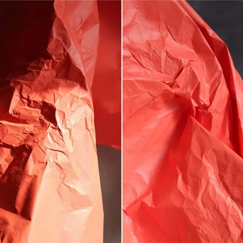 

Soft Tyvek Washing breathe Paper Orange Waterproof DIY Bags coat Graffiti Art Craft Paper Designer Fabric