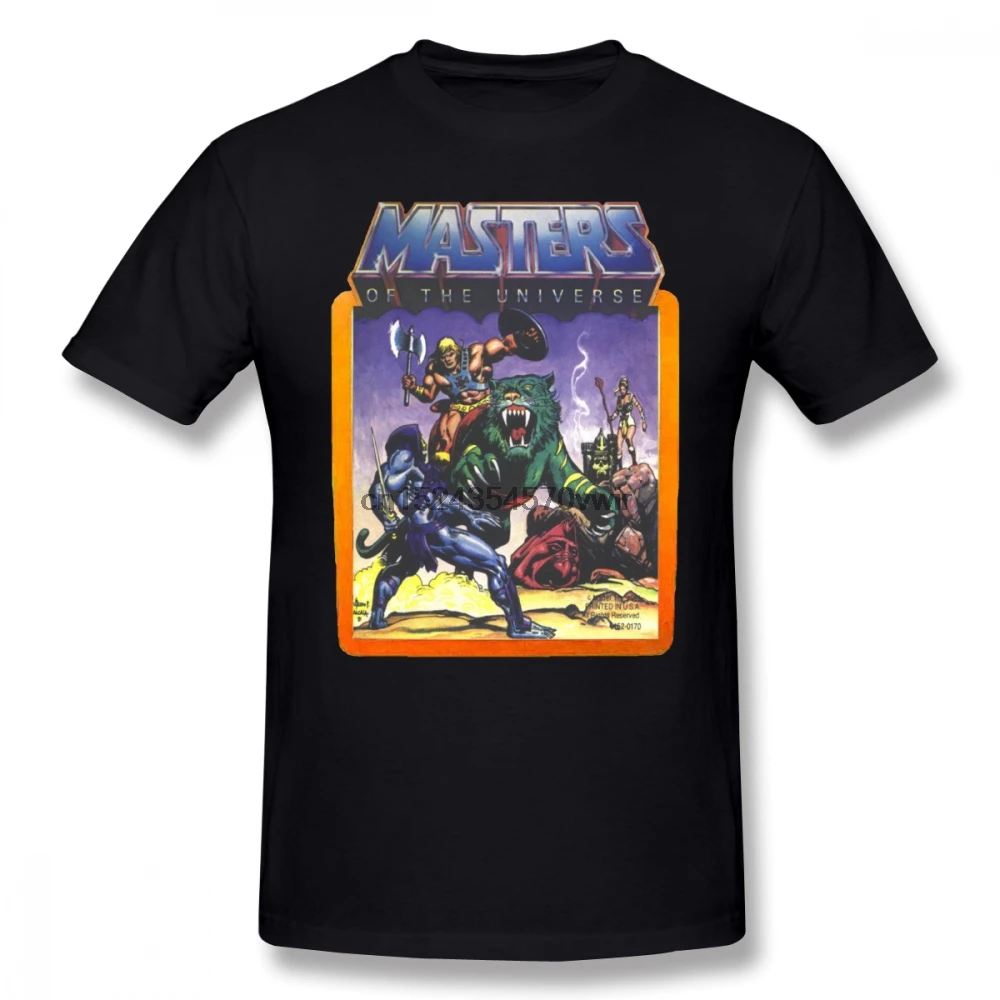 

Masters Of The Universe T Shirt He Man Masters Of The Universe Battle Scene With Skeletor T-Shirt Short-Sleeve Tee Shirt Tshirt