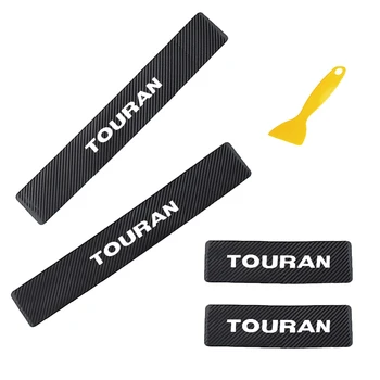 

Car Door Sill Protector Sticker for Volkswagen Touran Carbon Fiber Car Styling Stickers Anti Scratch Auto Accessories Interior