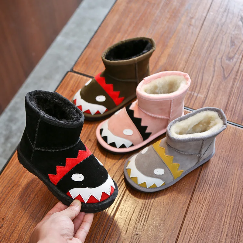 

CHILDREN'S Snow Boots Cartoon 2019 Winter New Style Brushed And Thick Warm Anti-slip Soft-Sole Boots BOY'S Girls Cotton-padded S