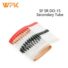 20Pcs Super Fast Recovery Rectifier Diode DO-15 SF28 SF26 SF22 SF24 SR2100 SR2150 SR2200 SR260 SR240 Electronic Diy Kit 2A 600V